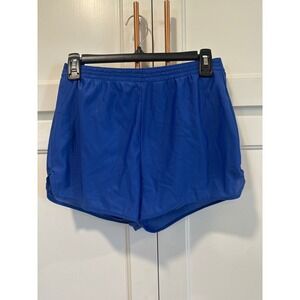 Vintage Harval Athletic MFG Running Shorts Blue Nylon Custom Team medium